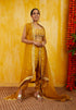 Marigold Zigzag Cape Dhoti Set
